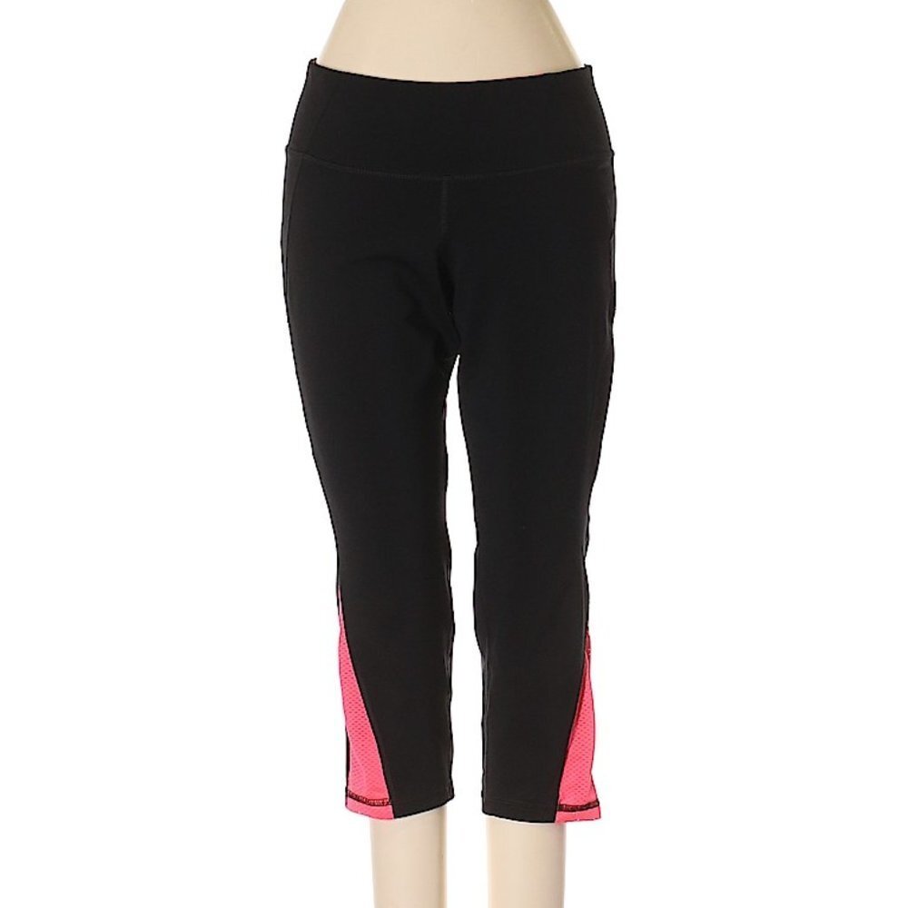 Old Navy Cropped Fitted Black Yoga Pants Small